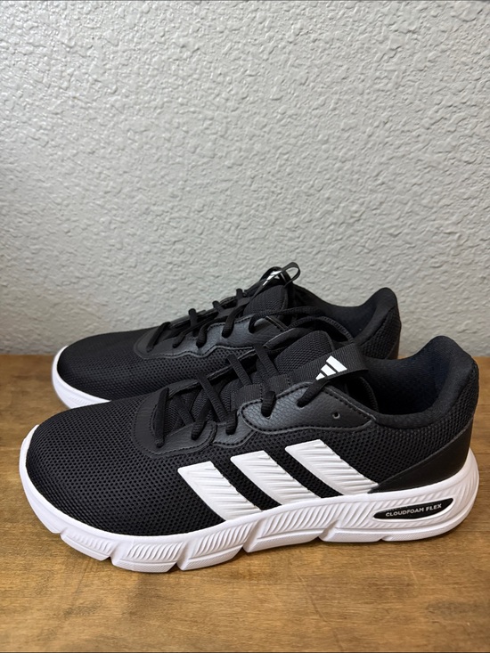 adidas Other - adidas Black and White Cloudfoam Flex Men's Athletic Sneakers 8.5 wide fit